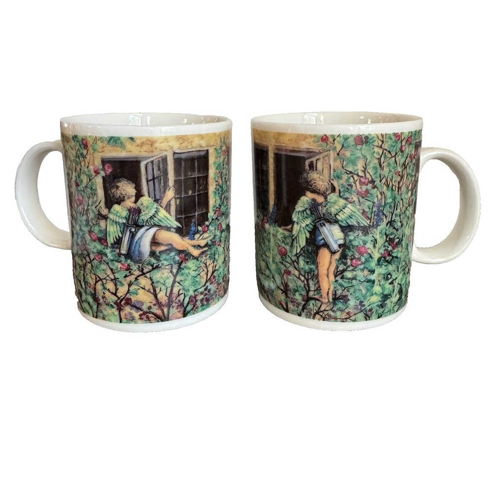 Starbucks Angel Coffee Mug Set Of 2, Designed Exclusively, Art Print, Taiwan